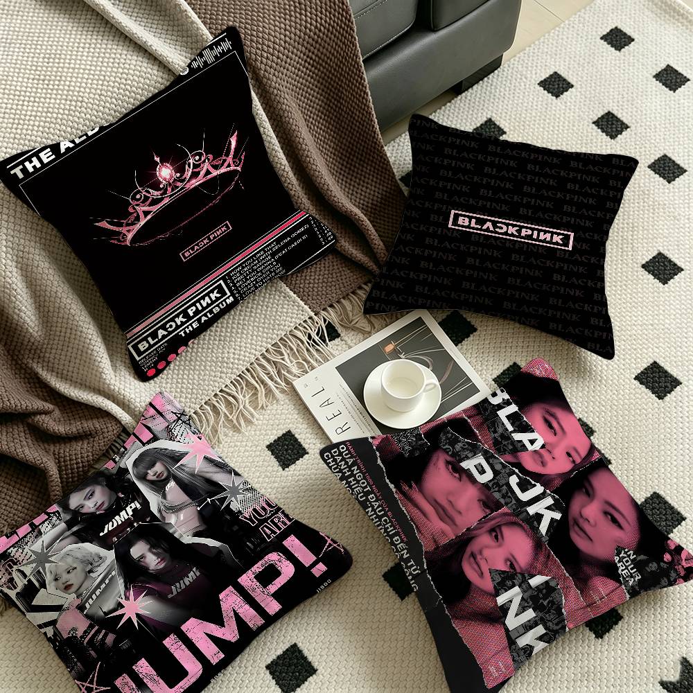 Home Textiles Group - B-Black Kpop Grubu P-Pinks Gril Yastık