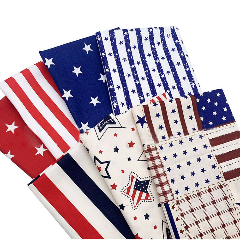Home Textiles Group - 7 adet/takım Yıldız Şerit Baskılı Amerikan