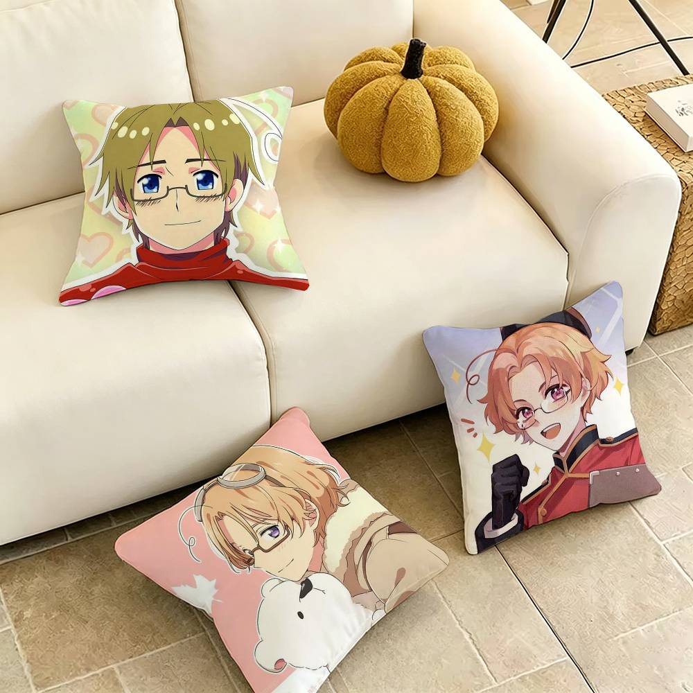 Home Textiles Canada - C-Kanada H-Hetalia Yastık Kılıfı Kare Çift