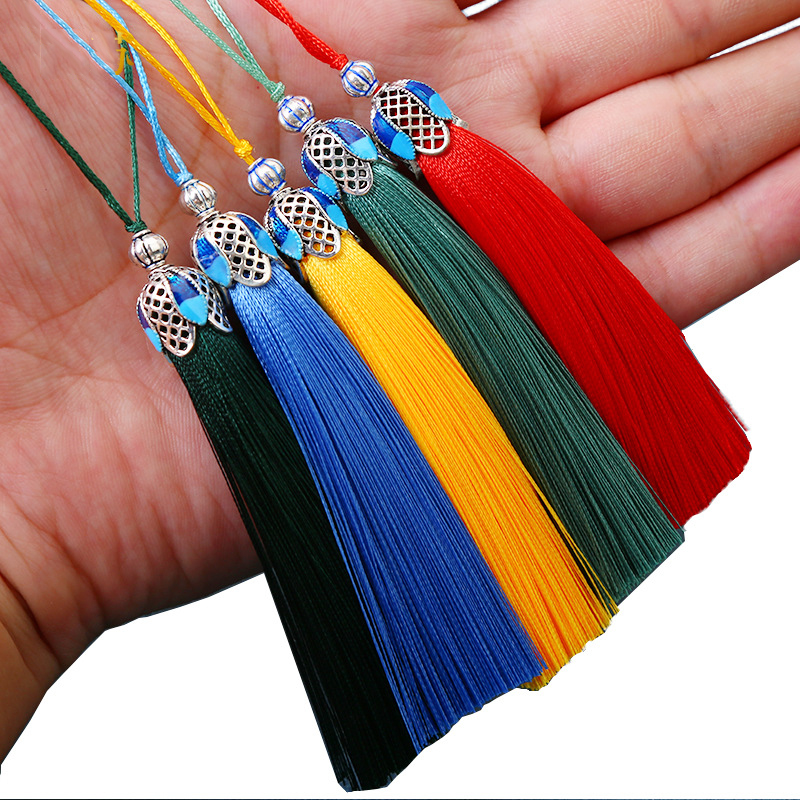 Home Ec Textiles - 5/10 adet 8 cm Ipek Püskül