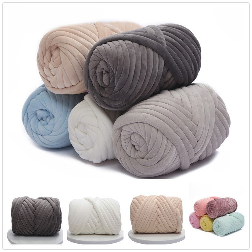 Throw Blanket Chunky Knit - 1KG 1000G Süper Kadife Tıknaz İplik