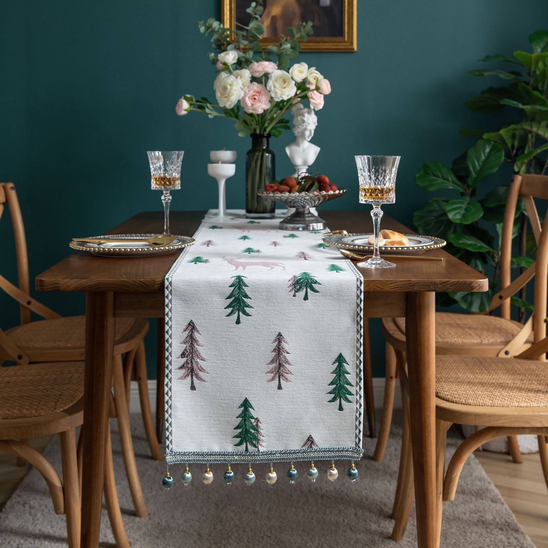 Jakarlı Masa Örtüsü Masa Örtüs - Home Textiles News incelemesi ve fiyatı