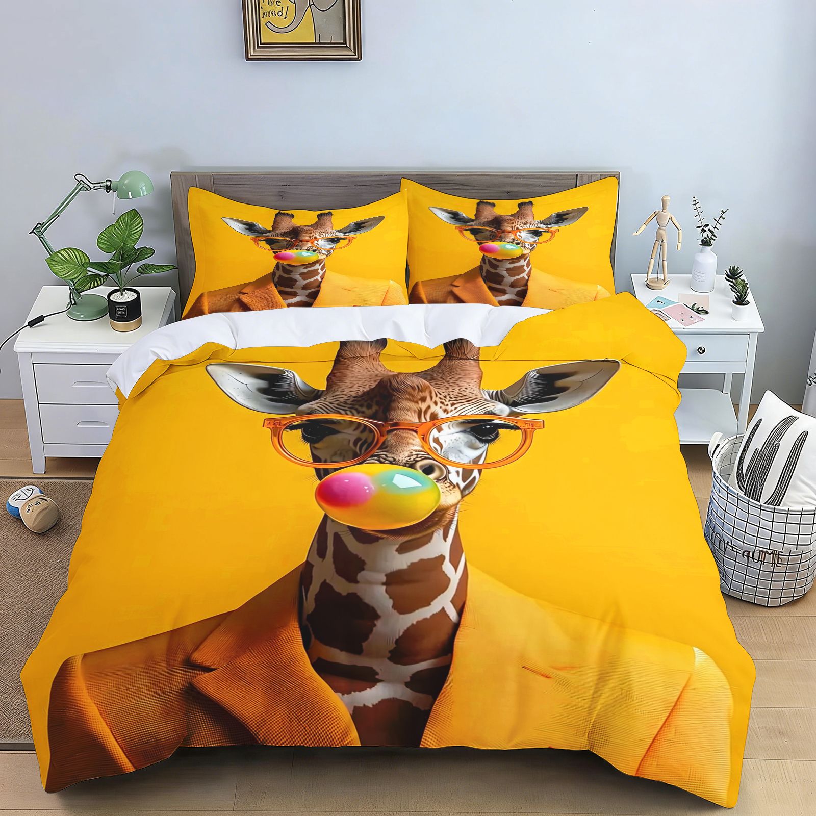 Komik Hip-hop Hayvan Yatak Ört - Home Textiles Bedding incelemesi ve fiyatı