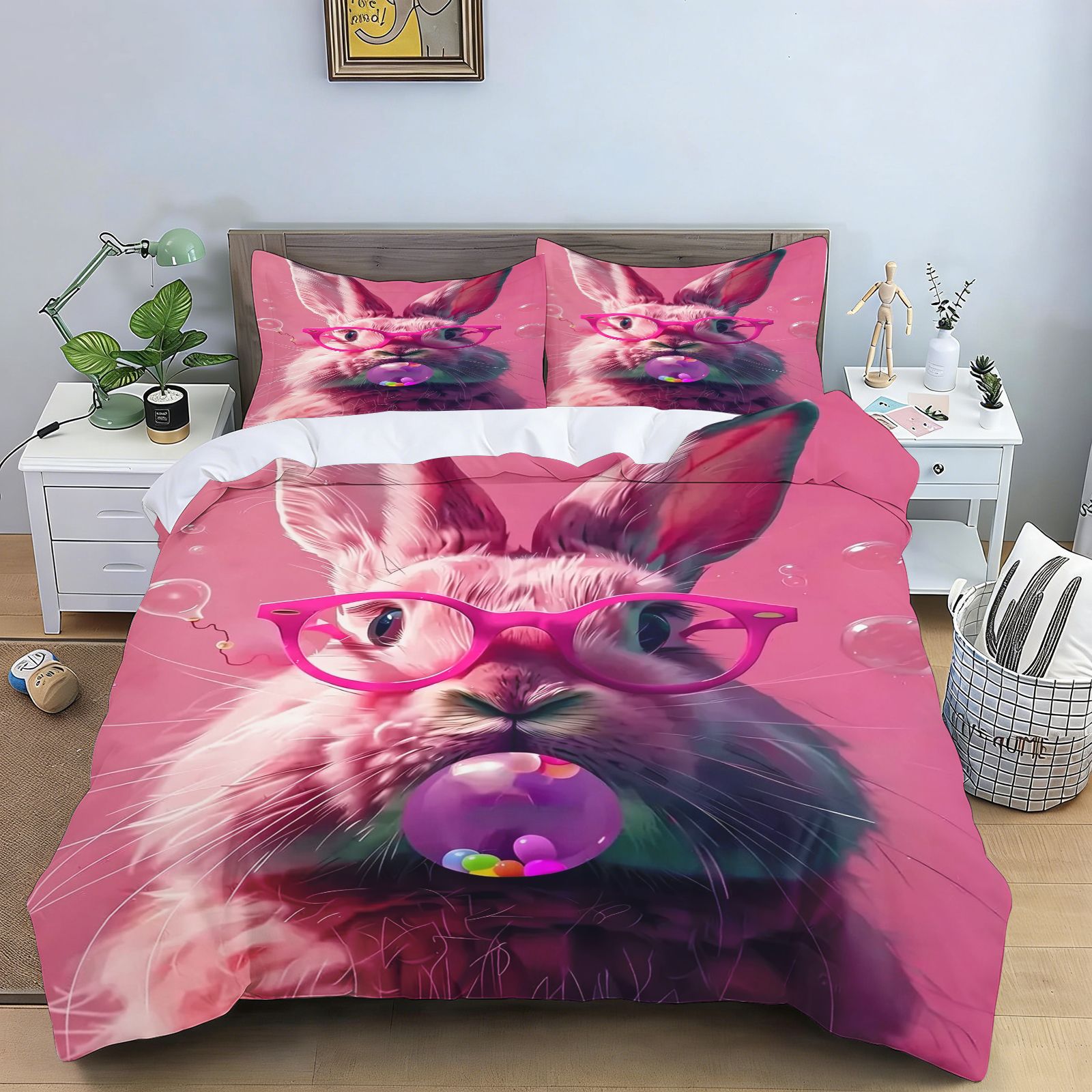 Komik Hip-hop Hayvan Yatak Ört - Home Textiles Bedding incelemesi ve fiyatı