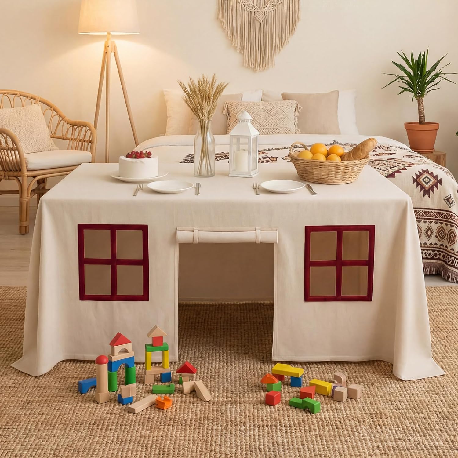 Büyük Masa Örtüsü Oyun Odası Ç - Home Textiles News incelemesi ve fiyatı